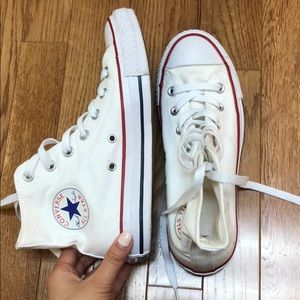 High top white converse